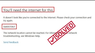 Fix Microsoft Store Error Code 0x800704cf You