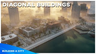 Diagonal Buildings // Building A City #103 // Minecraft Timelapse