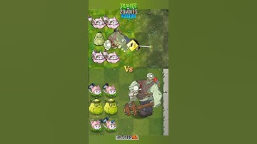 pvz2 vs pvz fusion Cattail and squash vs gargantuar hard challenge #pvz #pvz2 #plantsvszombies #gta5