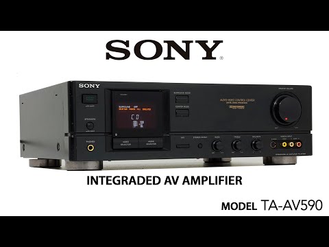 Sony TA-AV590 Amplifier Restoration & Mod - YouTube
