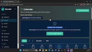 Nexwin AI Receptionist - Google Calendar Integration Demo for OAuth Verification screenshot 5