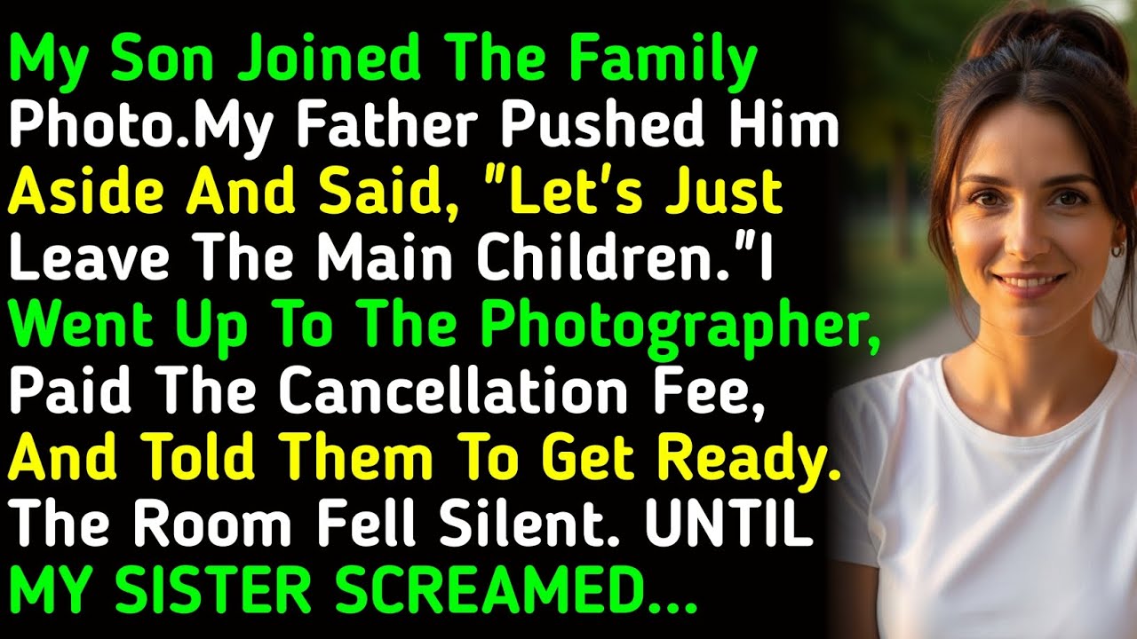My Son Joined The Family Photo.My Father Pushed Him Aside And Said, 