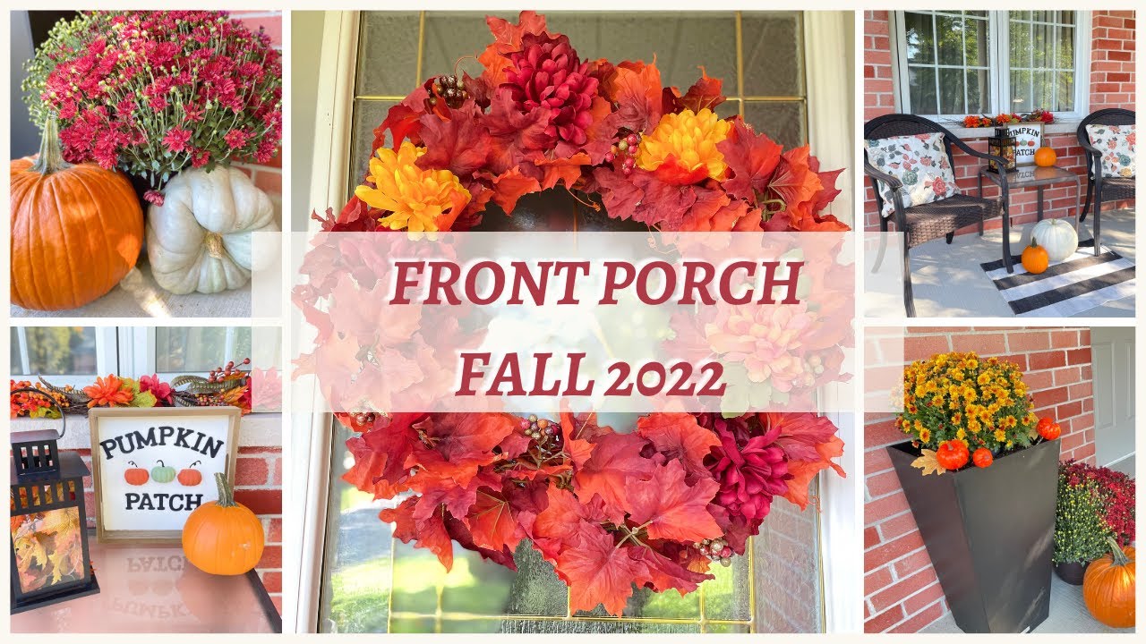 NEW!! FALL 2022 DECORATE WITH ME 🍁 COZY FALL FRONT PORCH🍁