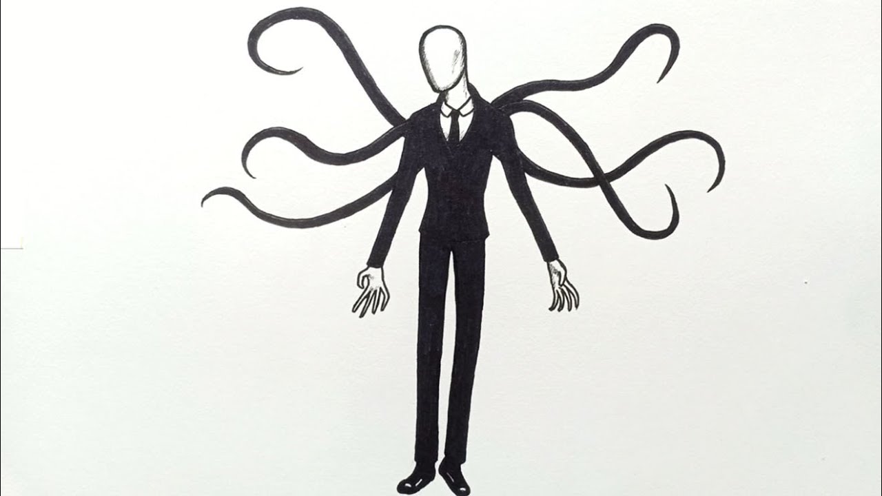 slender man drawing