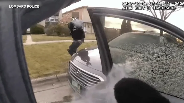 New bodycam video shows suspect fire at Lombard cop