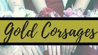 Gold Corsage for Prom | Rose Corsages | Houston Flower Shop