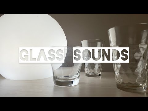 ASMR Glass tapping sounds / 音フェチ グラス タッピング