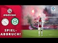 SPIELABBRUCH Nach Pyro Chaos Für Verstorbenen Fan Ajax Amsterdam FC Groningen SPIELABBRUCH Nach Pyro Chaos Für Verstorbenen Fan Ajax Amsterdam FC Groningen