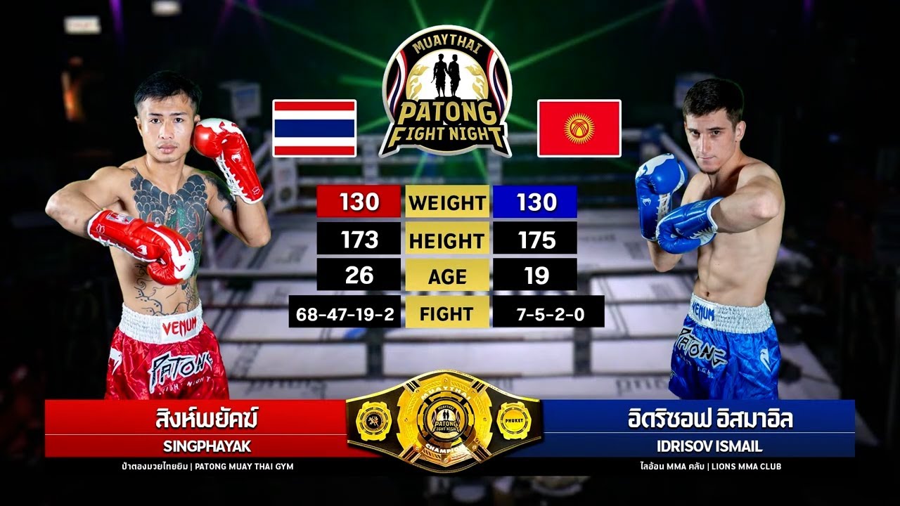 Singphayak Patong MuayThai vs Idrisov Ismail