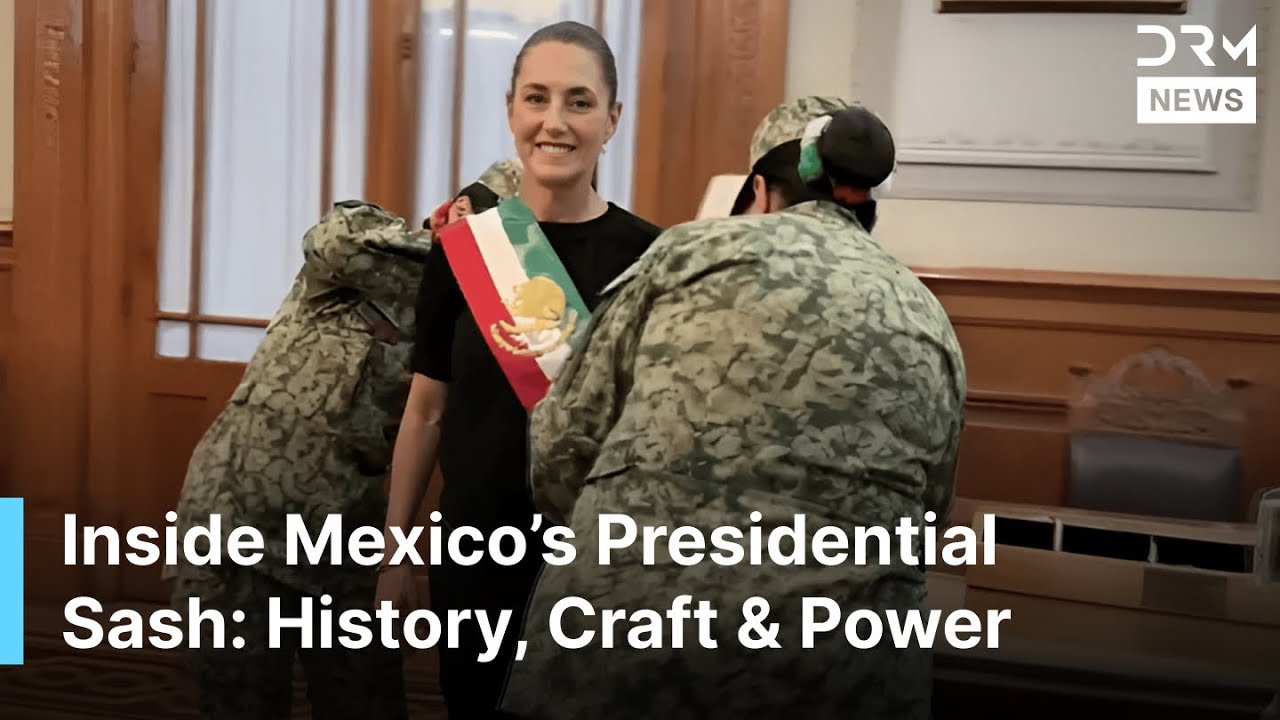 President Claudia Sheinbaum Wears Mexico’s Historic Presidential Sash at Grito | DRM News | AQ1Z