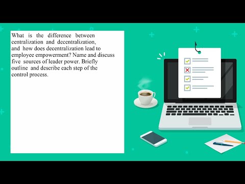 What is the difference between centralization and decentralization and how does decentralization ...