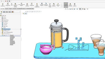 Use motion studies for realistic positioning in SOLIDWORKS Visualize