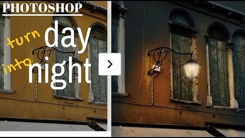 Turn Day to Night in Photoshop - turn a day time photo into a night scene