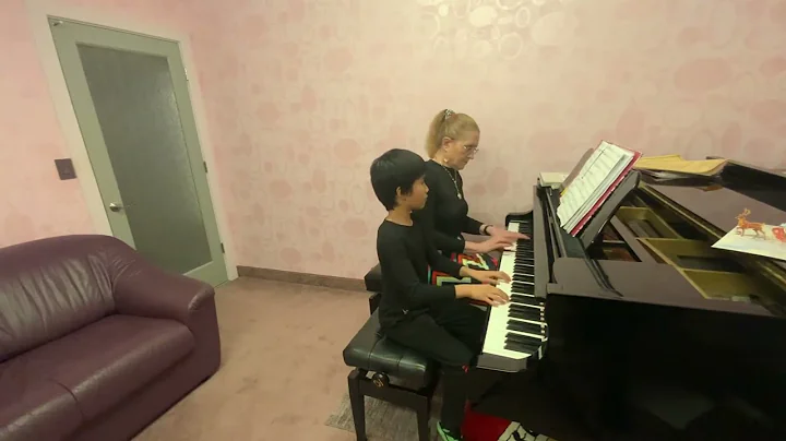 Kevin Fu with his teacher Olga Rogach