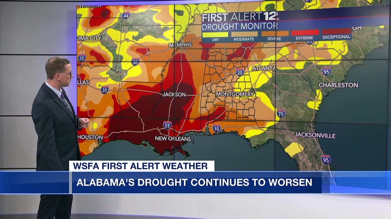 Alabama's drought continues to worsen - YouTube