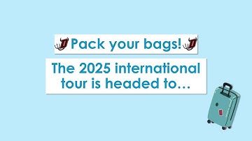 2025 Tour Announcement Video