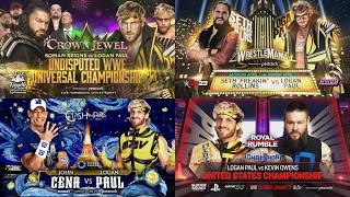 WWE Logan Paul PPV Match Card & Results Compilation (2022-2026)
