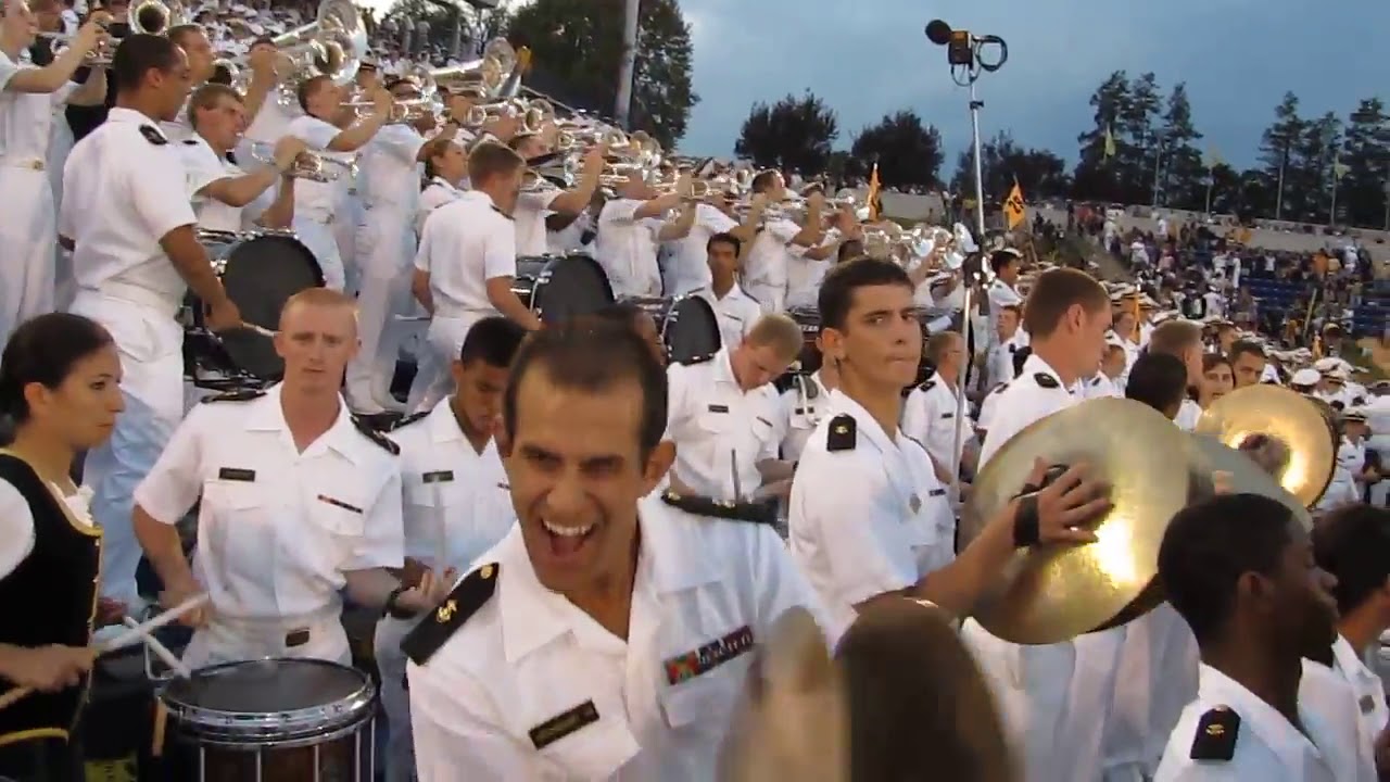 USNA Drum & Bugle Corps Football Fight Song YouTube