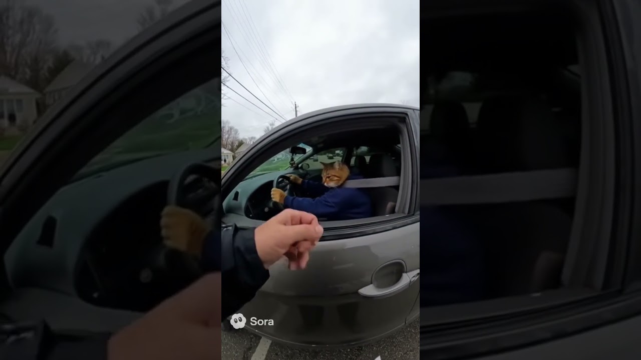 🚓 Bodycam Footage: Police Pulls Over Cat Driver | Surreal Found Footage