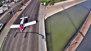 Small plane makes emergency landing near Gilbert Road and Main Street in Mesa