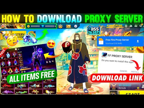 HOW TO DOWNLOAD PROXY SERVER IN FREE FIRE, HOW TO USE PROXY SERVER IN FREE FIRE, VIP PROXY SERVER