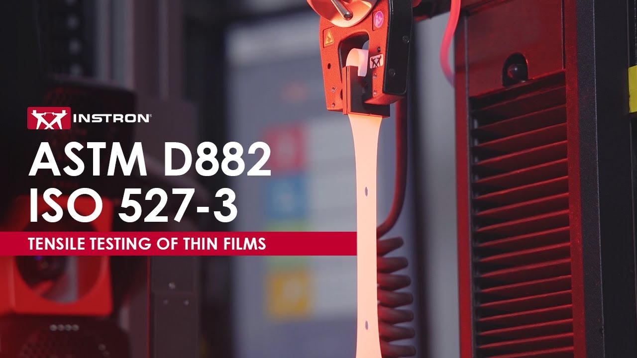 Tensile Testing of Thin Films to ASTM D882 / ISO 527-3 - YouTube