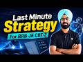Last Minute Strategy for RRB JE CBT-2 🔥 Don't Make These Mistakes! | Paran Raj Bhatia