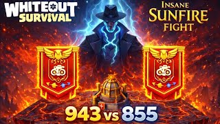 State 943 vs 855 – Sunfire Castle Battle (Full Fight) | Whiteout Survival