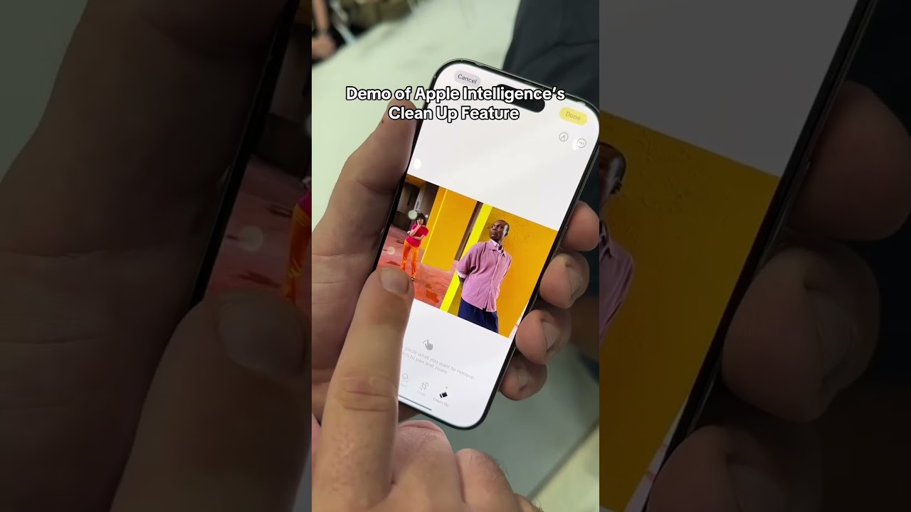 Trying Apple's Photo Clean Up Feature