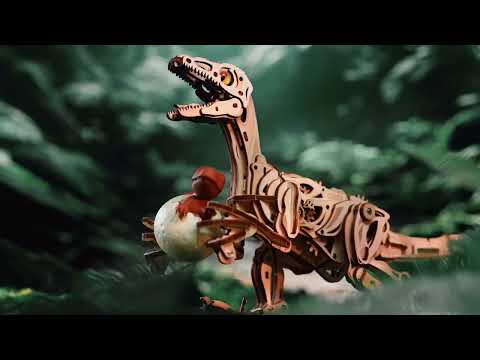 Velociraptor 3D Puzzle – ROKR Mechanical Dinosaur LD01 product video preview