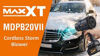 Brushless storm blower, TURBO dual-speed switching, for clearing leaves/snow/drying water. screenshot 3