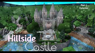 Bloxburg | Blush Hillside Castle | Part (1/2) | Exterior | Speed Build