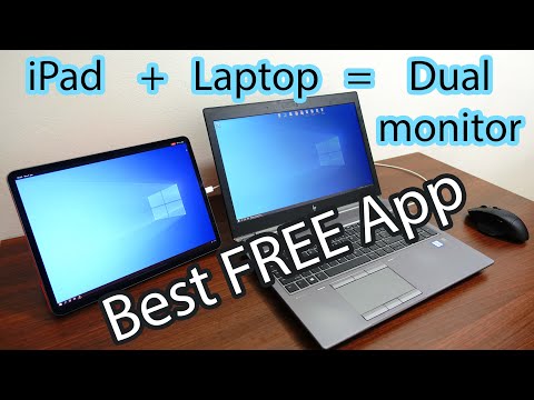 Best free app to transform iPad as second monitor with windows 10 - Splashtop
