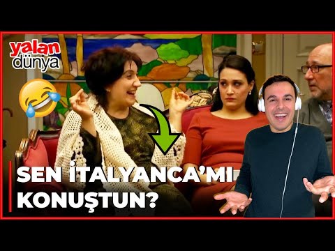 Italian React 🇹🇷 Servet'in Şok Eden İTALYANCA'sı - Yalan Dünya -