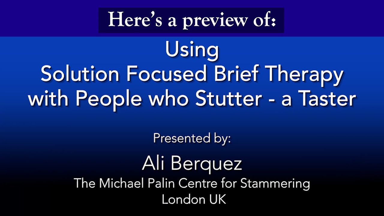Here's a preview of "Using Solution Focused Brief Therapy with PWS ...