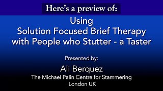 Here's a preview of "Using Solution Focused Brief Therapy with PWS"