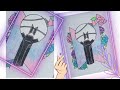 How to draw bts logo with light stick drawing sonam arts bts