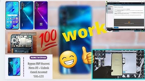 GOOGLE ACCOUNT DONE BYPASS FRP HUAWEI NOVA 5T WITH CHIMERA FOLLOWING STEP 👍