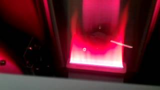THIS VIDEO SHOWS ONLY THE FLAME OF Atomic Absorption Spectroscopy Calcium Analysis