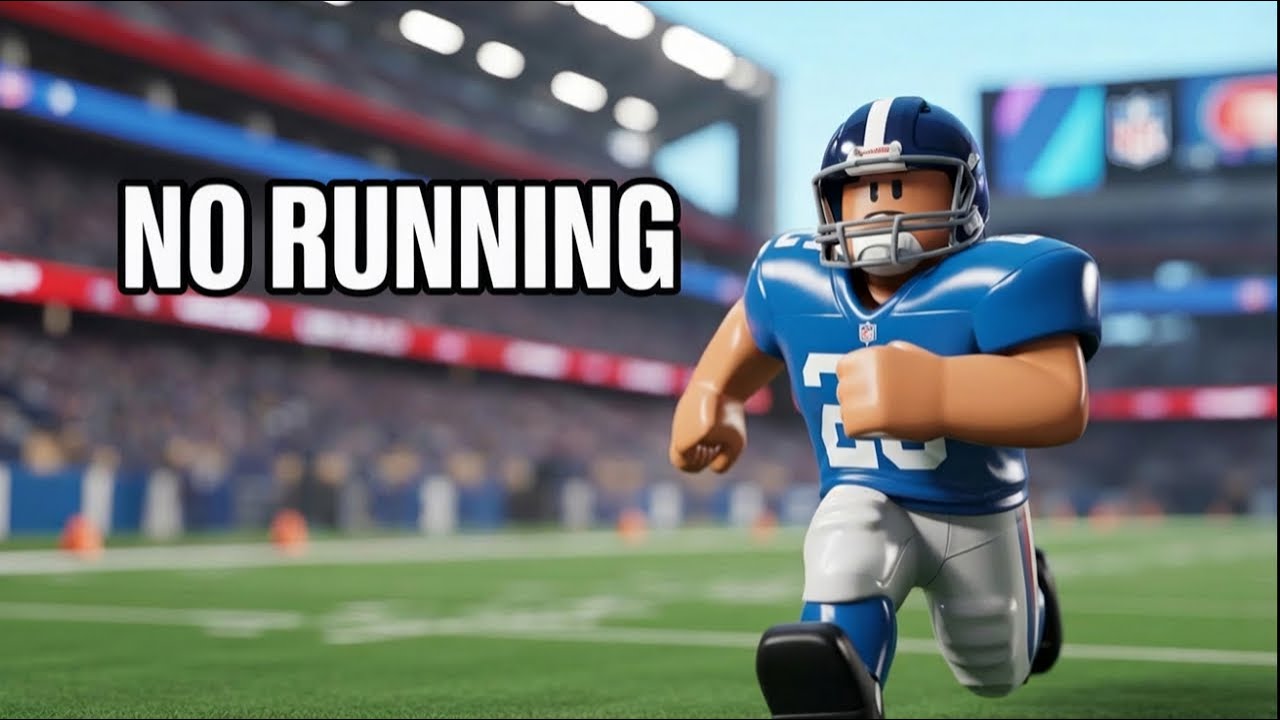 NO SPRINTING challenge NFL Universe! ROBLOX LIVE