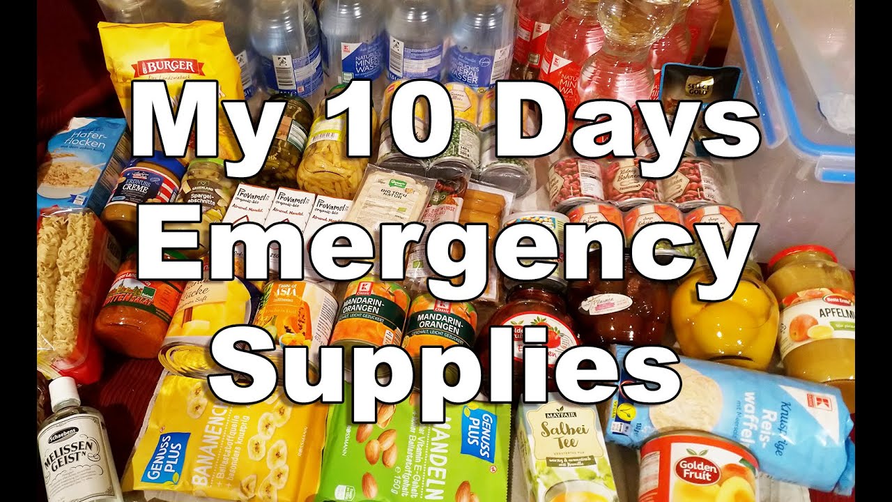 My Ten Days Emergency Food Supplies (Vegan) YouTube