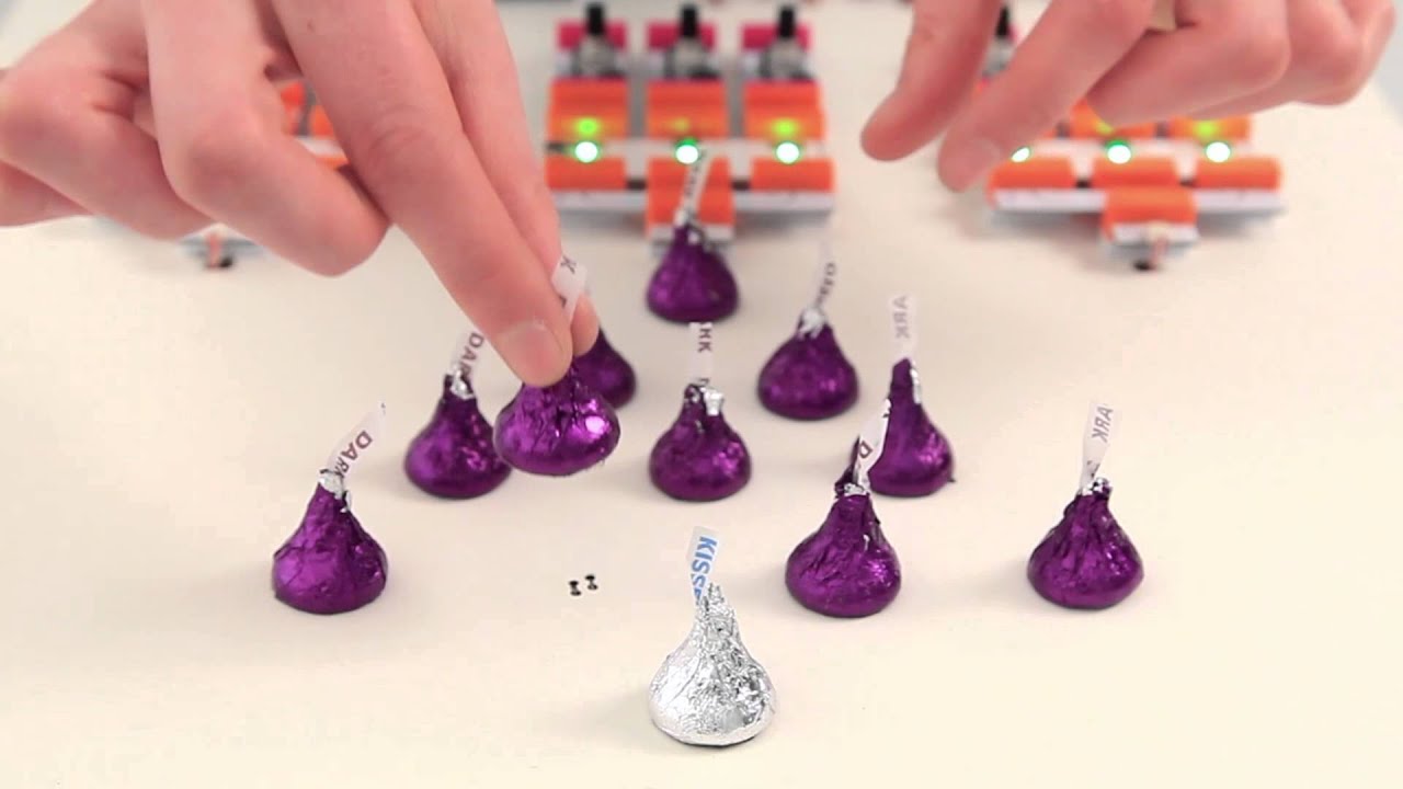 Hershey Kiss Commercial made with littleBits
