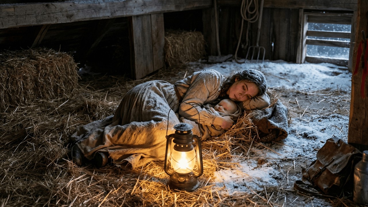 W bożonarodzeniową noc znalazł ją śpiącą na strychu z jej dzieckiem — I wszystko się zmieniło.