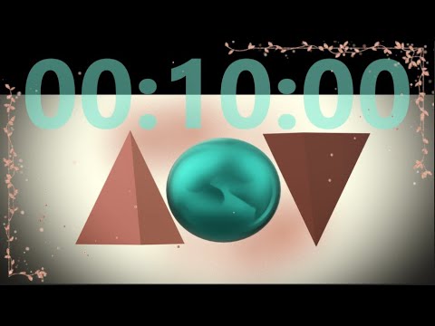 ❌ No Copyright 3D 🕜 10 Second Countdown Timer w Sound 32a- Free For Video Editor - Minuteur - 無料タイマー