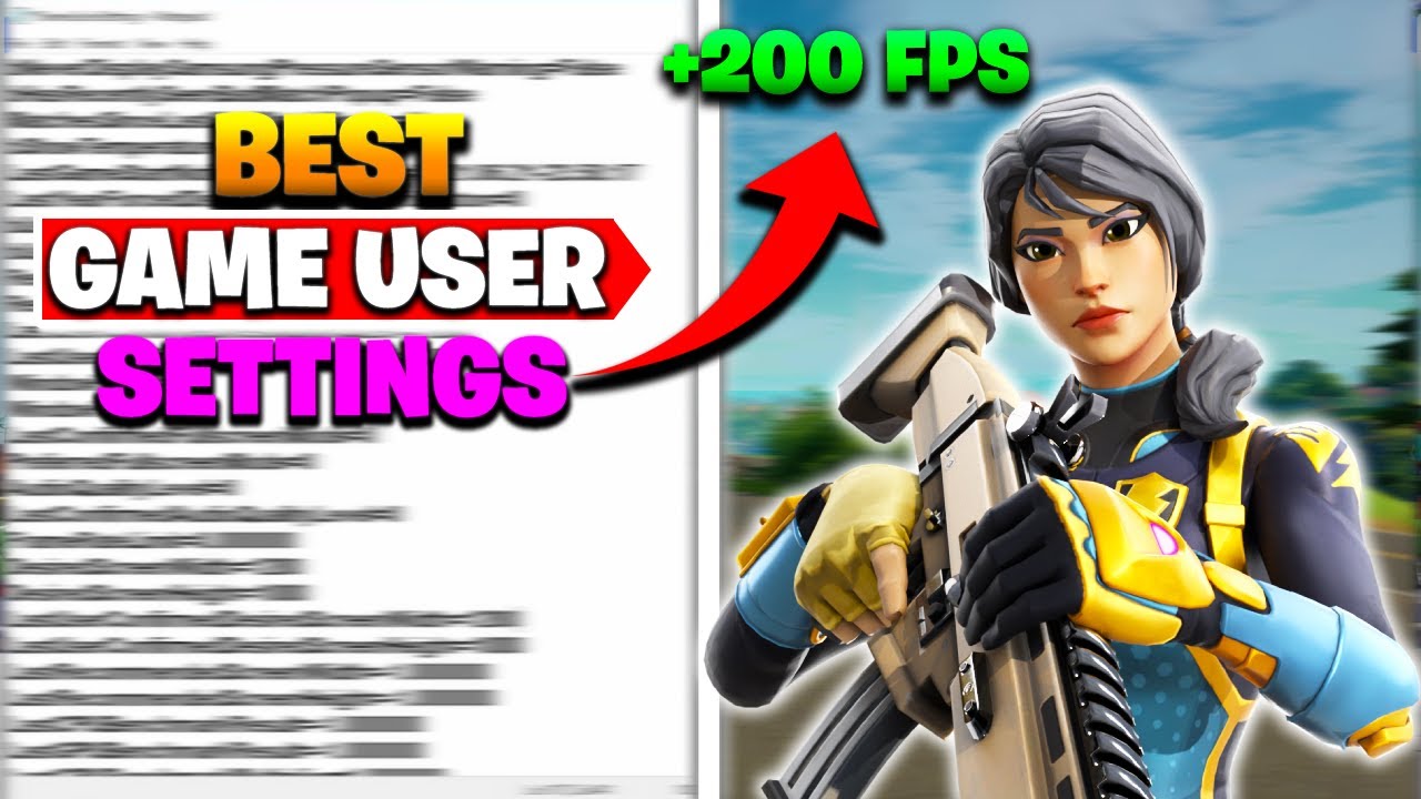How To Get The Best Fortnite Game User Settings Season 8! (Max FPS BOOST + Less Input Delay)