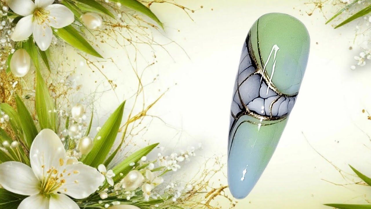 Летние растекашки. Идея простого  летнего дизайна ногтей. /Simple and quick summer nail design idea.