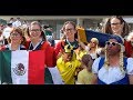 Sweden - Mexico fans. Ekaterinburg 27.06.2018. Russia World Cup 2018