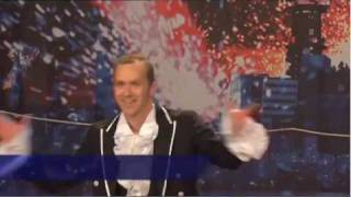 Max Carling går på lina i Talang 2009. Han gick till semifinal med ...