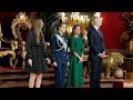 Princess Leonor,infanta Sofia king Felipe and queen letizia at the palace for special engagement