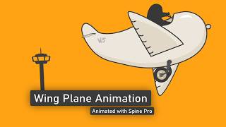 Seamless Looping 2D Wing Plane Animation (Animated using Spine Pro)  - Wigglepixel